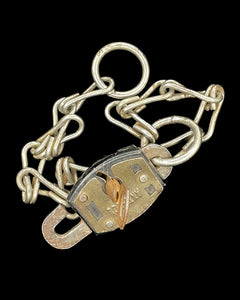 1950's French Padlock + Chain Collar