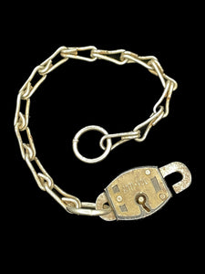 1950's French Padlock + Chain Collar