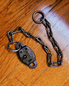 1950's French Padlock + Chain Collar