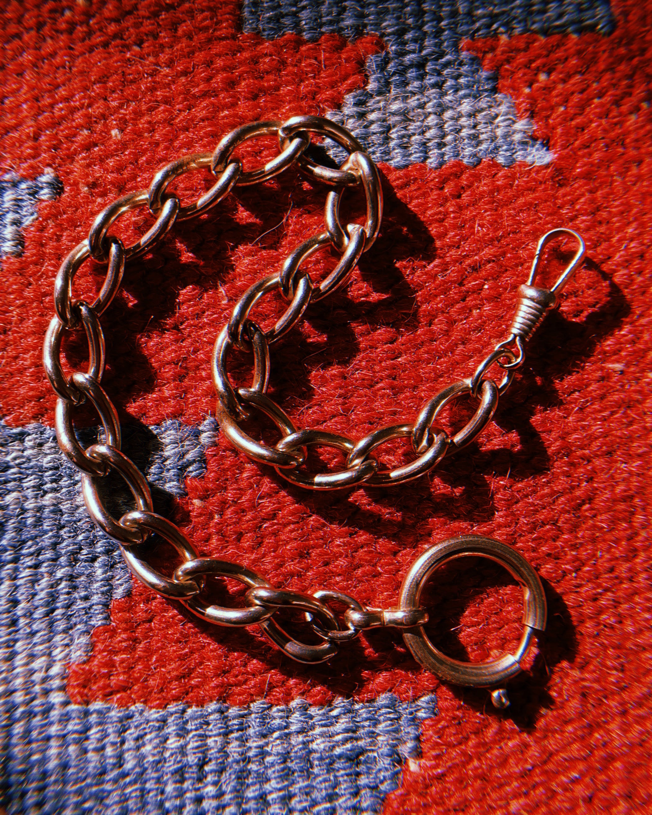 1930's Toy Fancy Elongated Chrome Chain Collar