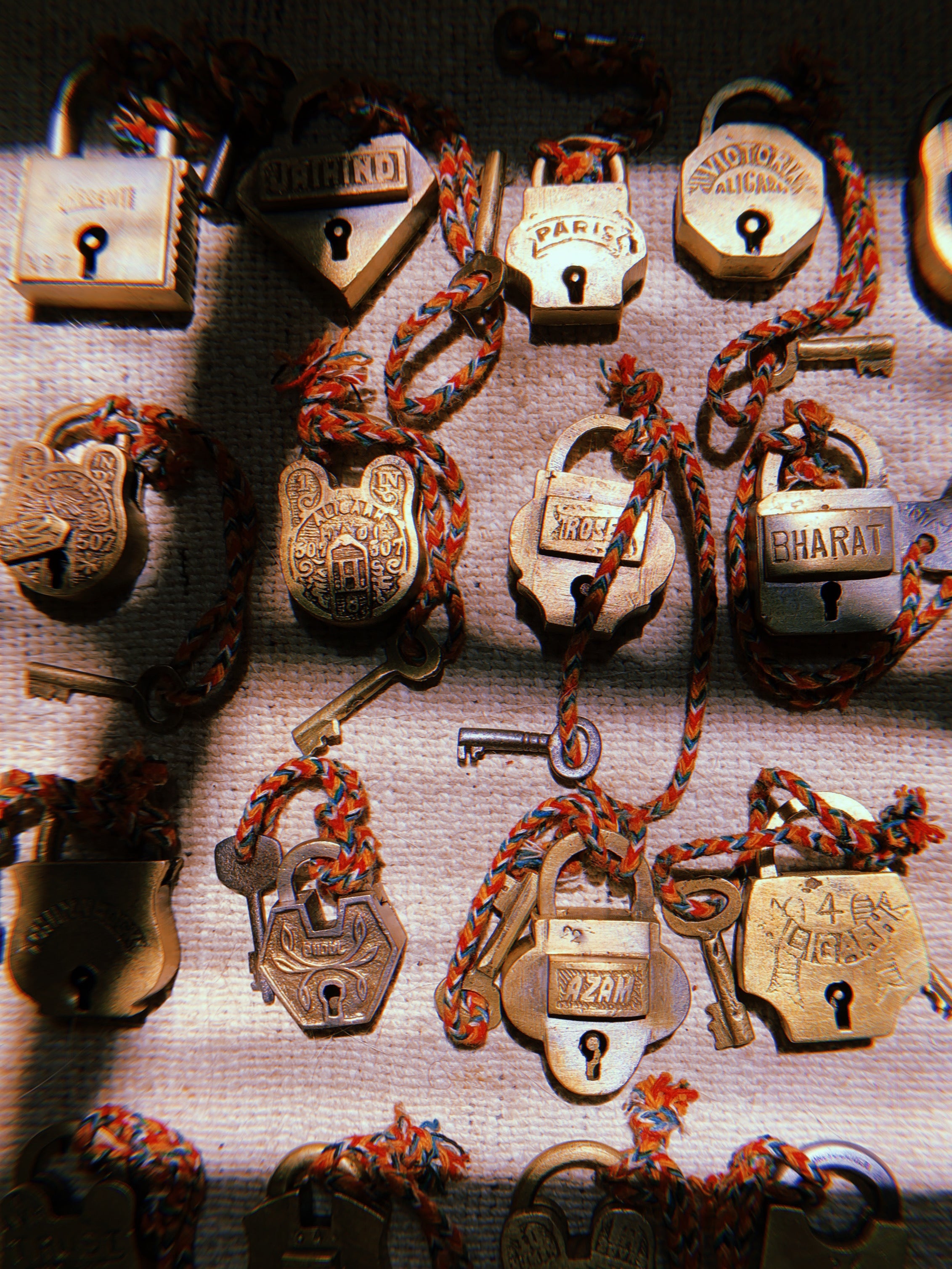 1950's Extra Small Handmade Padlocks from India