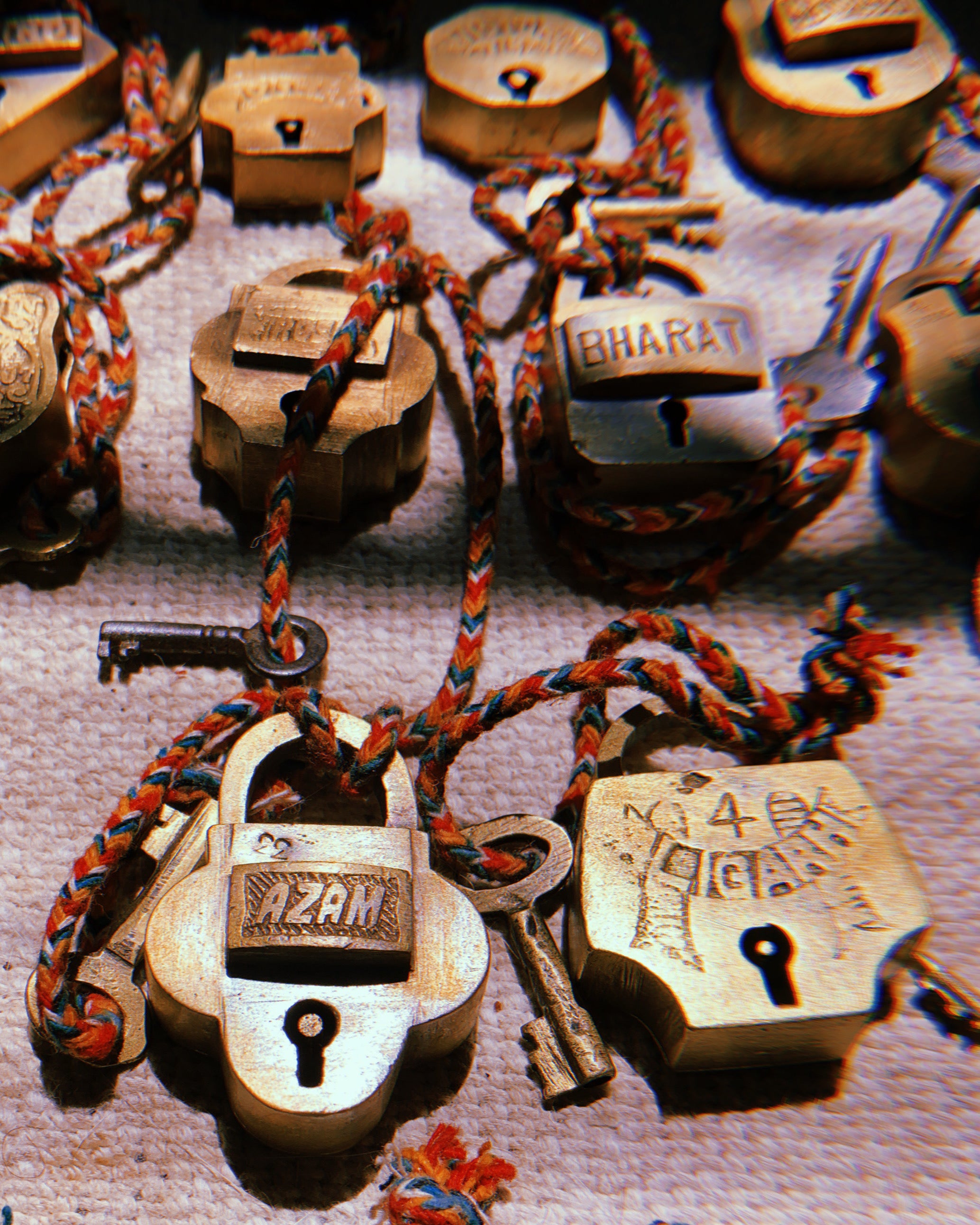 1950's Small Handmade Padlocks from India