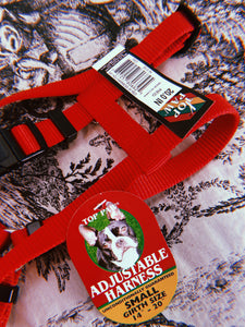 Firehouse Red Nylon Harness by Top Paw - Size Small