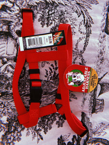 Firehouse Red Nylon Harness by Top Paw - Size Small