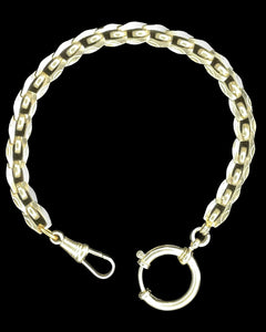 1920's Stamped Intricate Lightweight Link Chain Collar