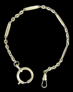 1920's Fancy Chain Collar with Faceted ID Plates