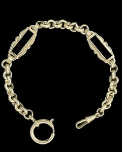 1920's Fancy Chain Collar with Western Keyhole Connectors