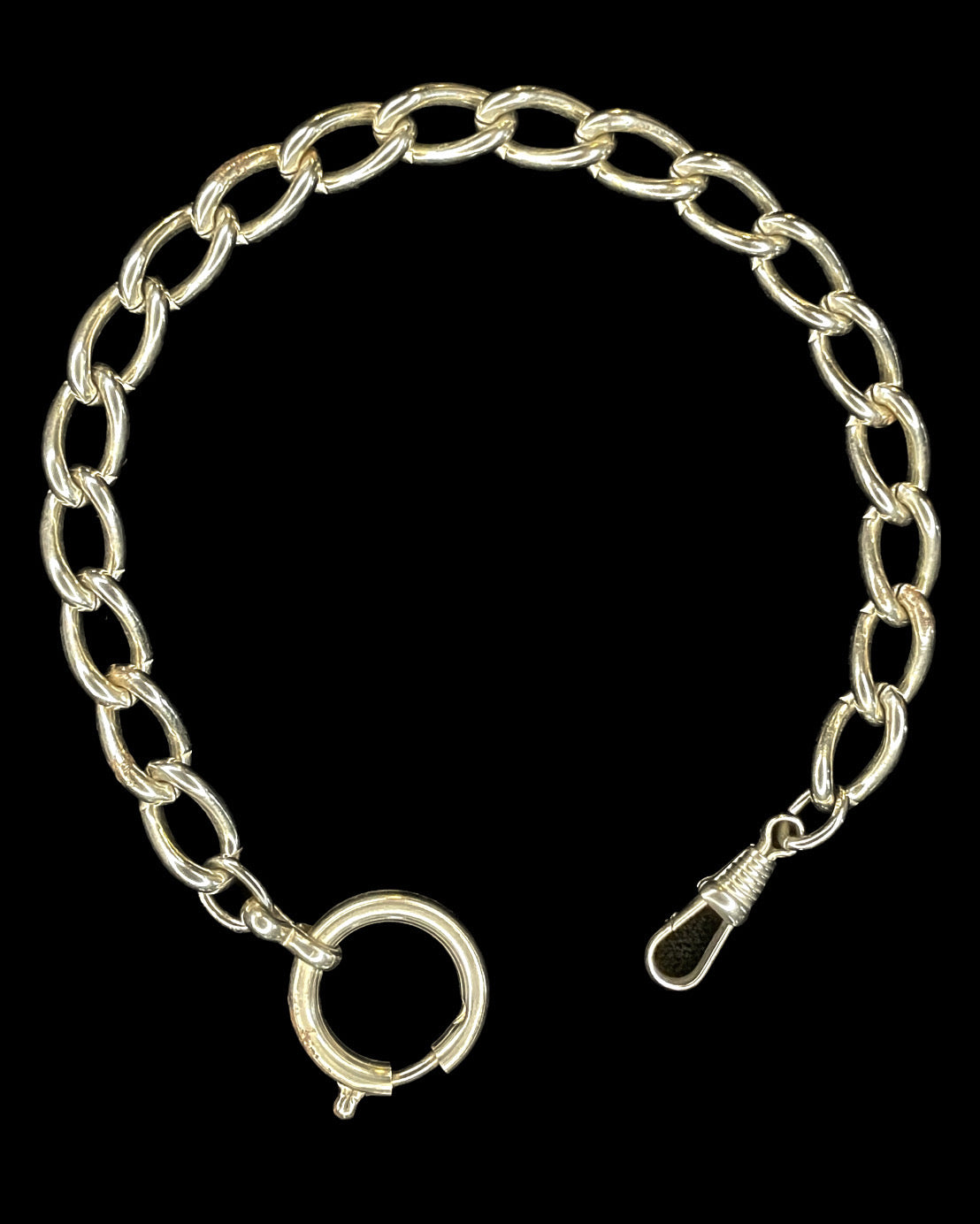 1930's Toy Fancy Elongated Chrome Chain Collar