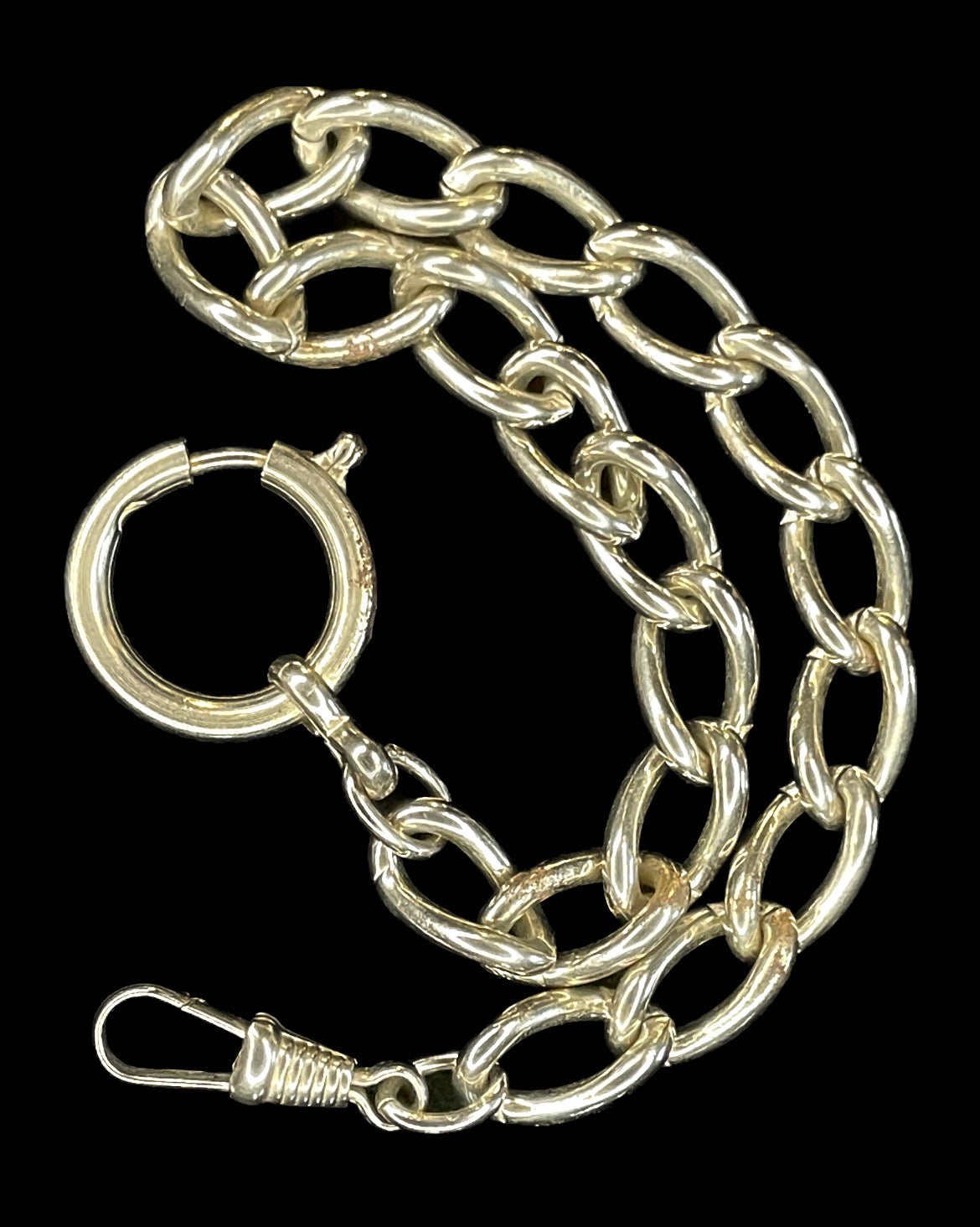 1930's Toy Fancy Elongated Chrome Chain Collar