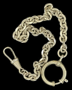 1920's Chubby Grooved Round Link Chain Toy Collar