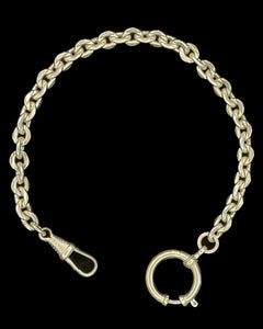 1920's Chubby Grooved Round Link Chain Toy Collar