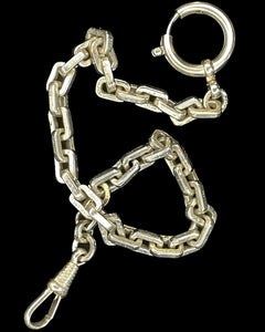 1920's Chrome Chubby Bolt Link Chain Collar