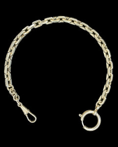 1920's Chrome Chubby Bolt Link Chain Collar